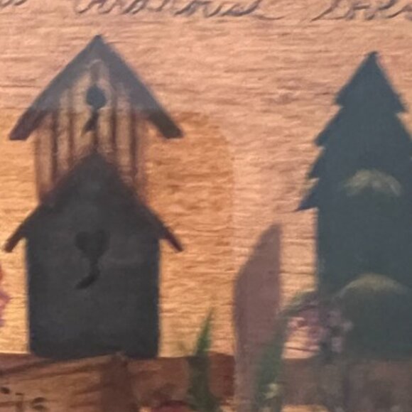 Sweet Vintage FRAMED Birdhouse Artwork w/ Poem | Farmhouse, Rustic & Boho Decor - Picture 9 of 16